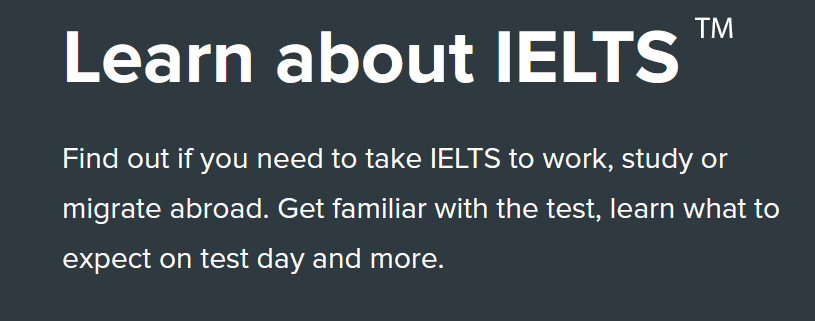 Learn about IELTS